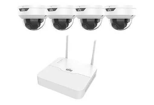 Uniview 4-Ch WiFi-Kit with Dome Cameras