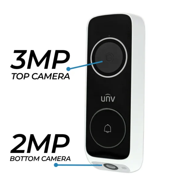 Uniview ED-525B-WB Dual Camera Video Doorbell