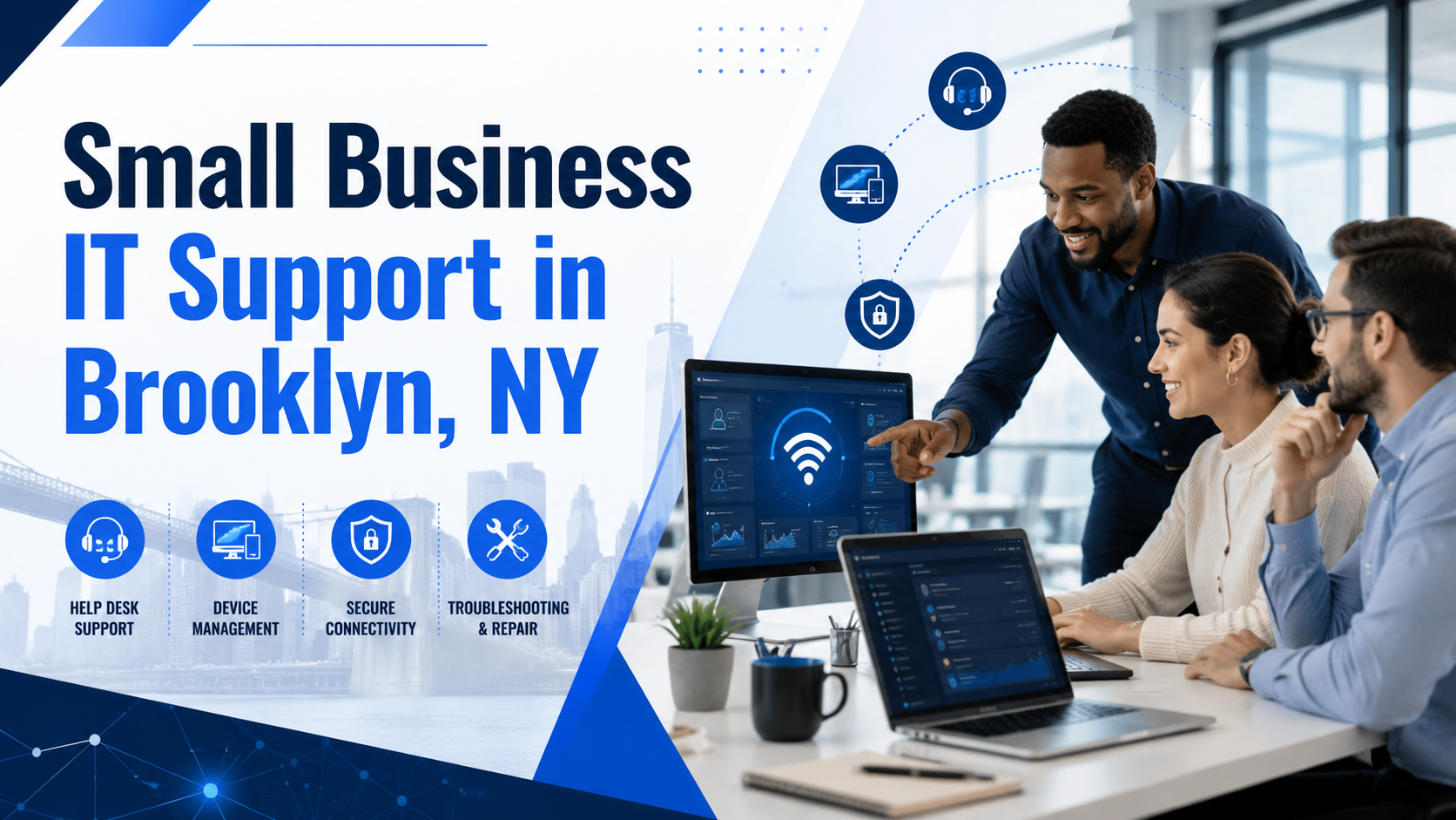 Small Business IT Support in Brooklyn, NY Local IT Support for Small Businesses in Brooklyn Need reliable IT support for your small business, office, retail store, restaurant, medical office, warehouse, or local organization? Secure IT Global provides small business IT support in Brooklyn, NY for companies that need practical help with computers, Wi-Fi, networks, printers, email, backups, remote support, and everyday technology issues. If you are searching for small business IT support in Brooklyn, office computer support near you, or business tech help in Marine Park, Mill Basin, Sheepshead Bay, Midwood, Flatbush, Gravesend, Bensonhurst, or nearby Brooklyn neighborhoods, Secure IT Global can help review your needs and recommend a practical solution. Local NY Service: 718-354-8420 Customer Service & Product Support: 888-902-2303 Location: 3603 Ave S, Brooklyn, NY 11234 Call 718-354-8420 for Local Business IT Support