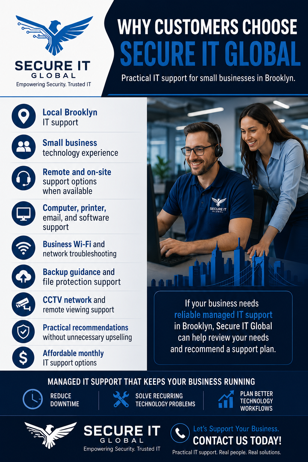 Why Choose Secure IT Global for Managed IT Support in Brooklyn