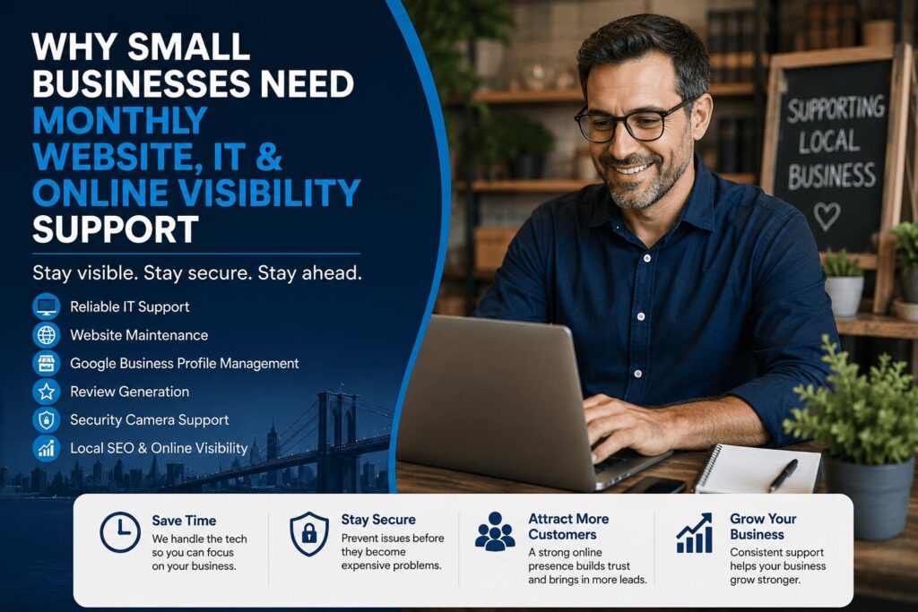 why small businesses need monthly it support